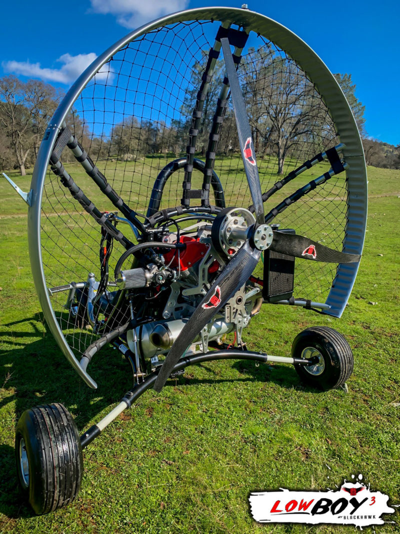 BlackHawk LowBoy III Paramotor HYBRID QuadTrike BlackHawk Paramotor